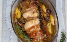 Coniglio ripieno al forno