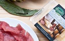 Carpaccio di carne salada e carciofi