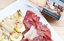 Carpaccio di carne salada e carciofi