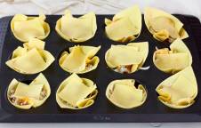 Mini lasagna al ragù di salsiccia e GranMix Fila e Gusta Ferrari