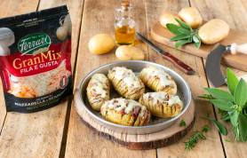 Patate hasselback
