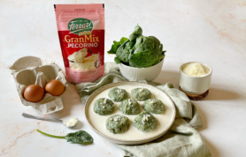 Gnudi con crema GranMix al Pecorino