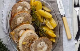 Coniglio ripieno al forno