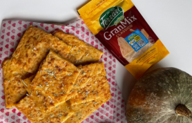 Schiacciata croccante alla zucca, GranMix Classico e rosmarino