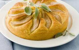Tortina con formaggio e pere