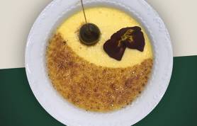 Creme brulèe al pecorino, miele e arancia