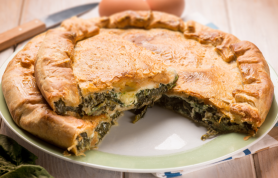 Sfogliata filante con spinaci
