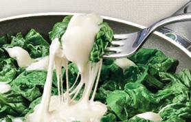 Spinaci al formaggio filante