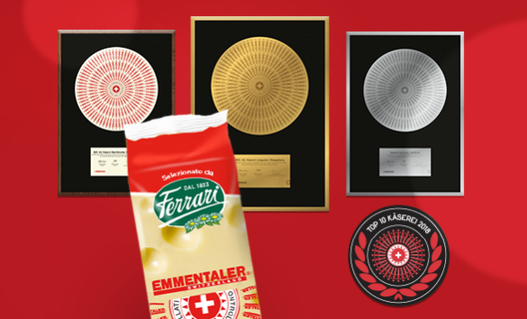 Medaglia d'oro e d'argento per l'Emmentaler Ferrari