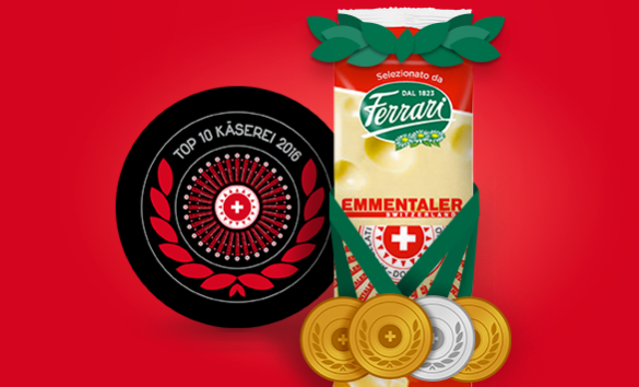 3 ori e 1 argento all'Emmentaler DOP Ferrari