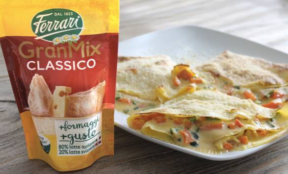 Crêpes alle verdure con crema di GranMix Classico