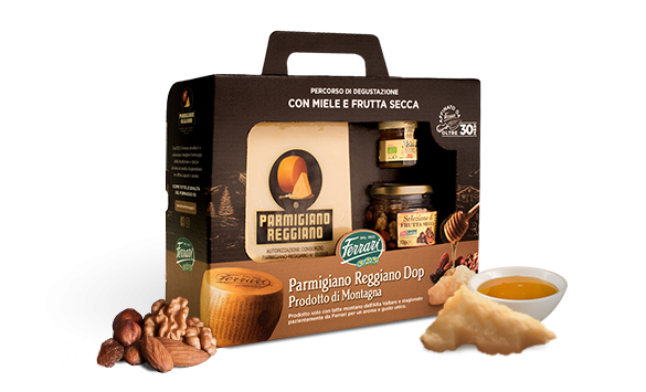 Parmigiano Reggiano Dop di montagna - Degustazione formaggio miele e frutta secca