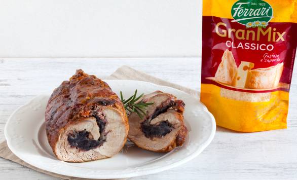 Arrosto di vitello al radicchio e GranMix Classico Ferrari