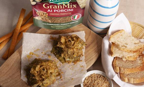Carciofi ripieni di GranMix ai Porcini