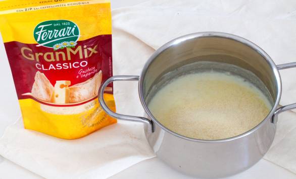 Finocchi gratinati al GranMix Classico Ferrari e nocciole