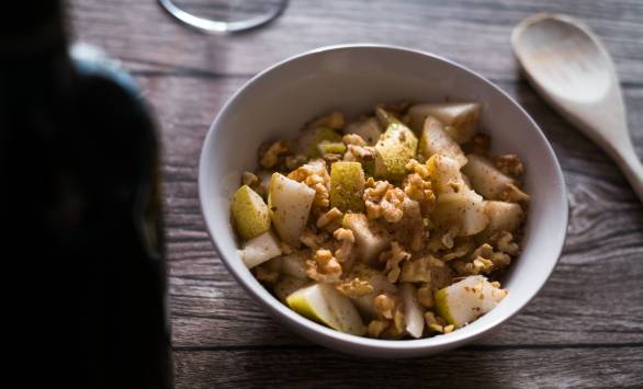 Insalata di pere, aceto balsamico e Parmigiano