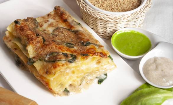 Lasagne alle erbette e GranMix ai Porcini