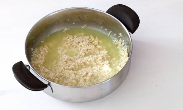 Risotto al whisky torbato, liquerizia e GranMix Classico Ferrari