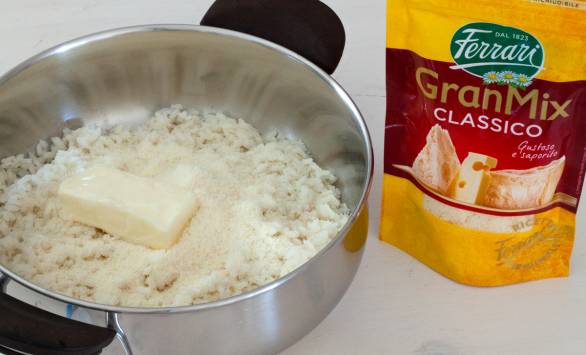Risotto al whisky torbato, liquerizia e GranMix Classico Ferrari