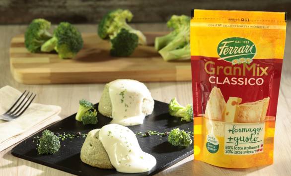 Sformatini di broccoli con salsa al formaggio