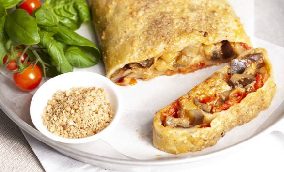 Strudel di melanzane con GranMix ai Porcini