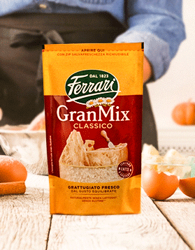 Piatto con Formaggio GranMix e Fontalpe