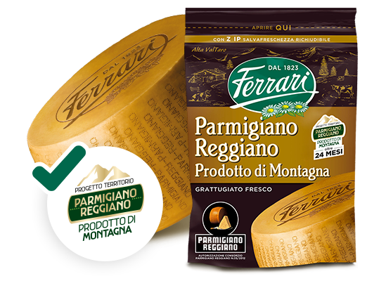 Parmigiano Reggiano Prodotto di Montagna Grattugiato - Progetto Qualità