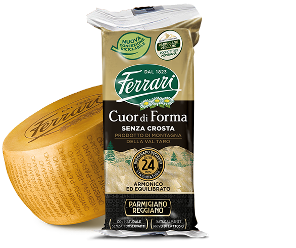Parmigiano Reggiano Prodotto di Montagna Cuor di Forma Progetto Qualità 24 mesi