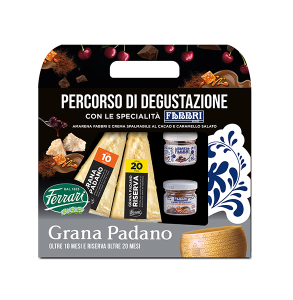 Confezione regalo Grana Padano con specialità Fabbri