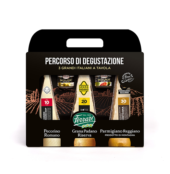 Percorso di degustazione: Tre Grandi Italiani a Tavola