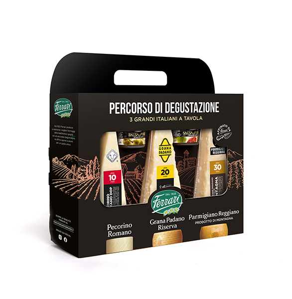 Percorso di degustazione: Tre Grandi Italiani a Tavola